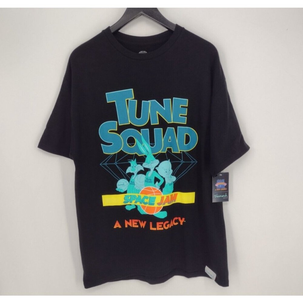 NWT Diamond Supply Co. X Space Jam A New Legacy Skate Black T-Shirt Mens L